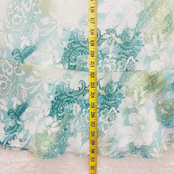 Skirt Midi Alfred Dunner Chiffon Bloomcore Fairy Whimsycore Coastal Y2K Size 12 - Picture 3 of 12